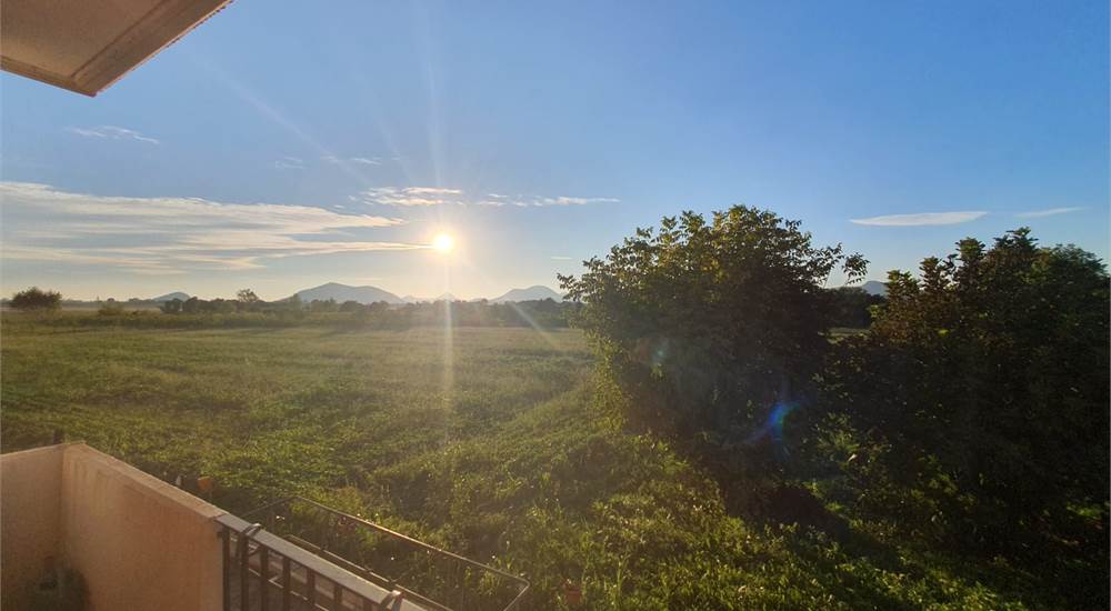 vista dal poggiolo della zona giorno